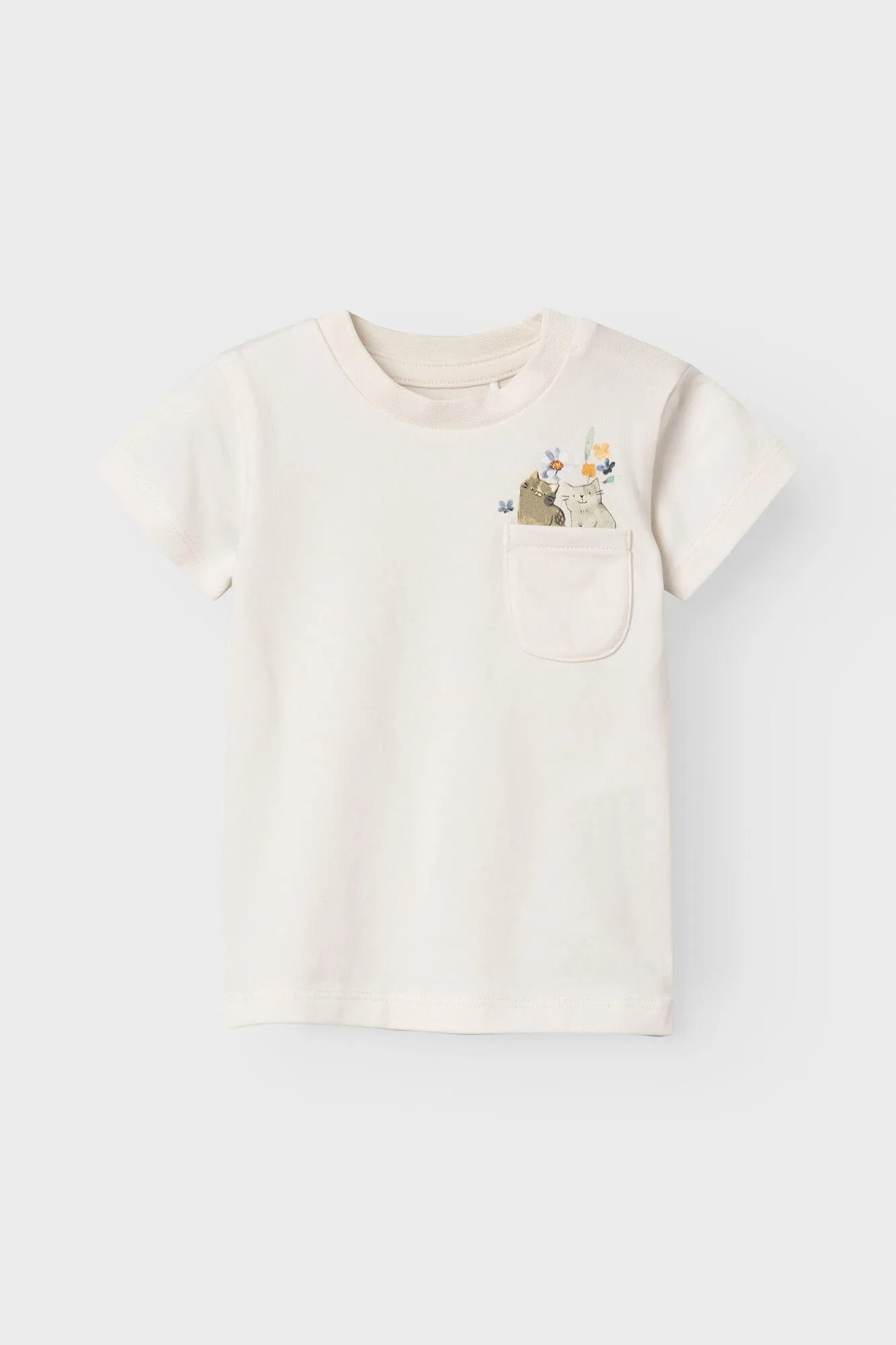 Camiseta bebé niña con detalle frontal