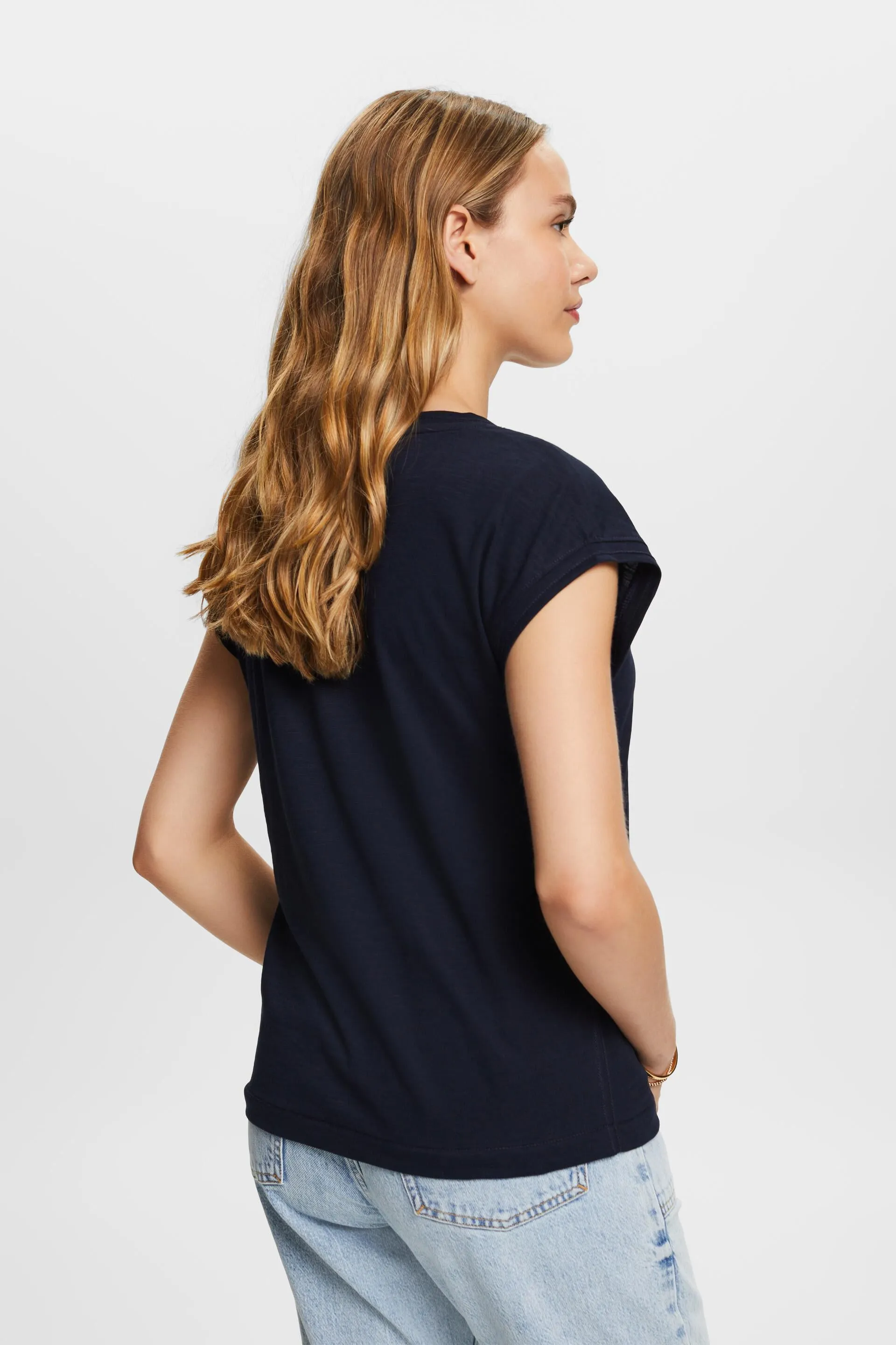 Camiseta con estampado, 100% algodón
