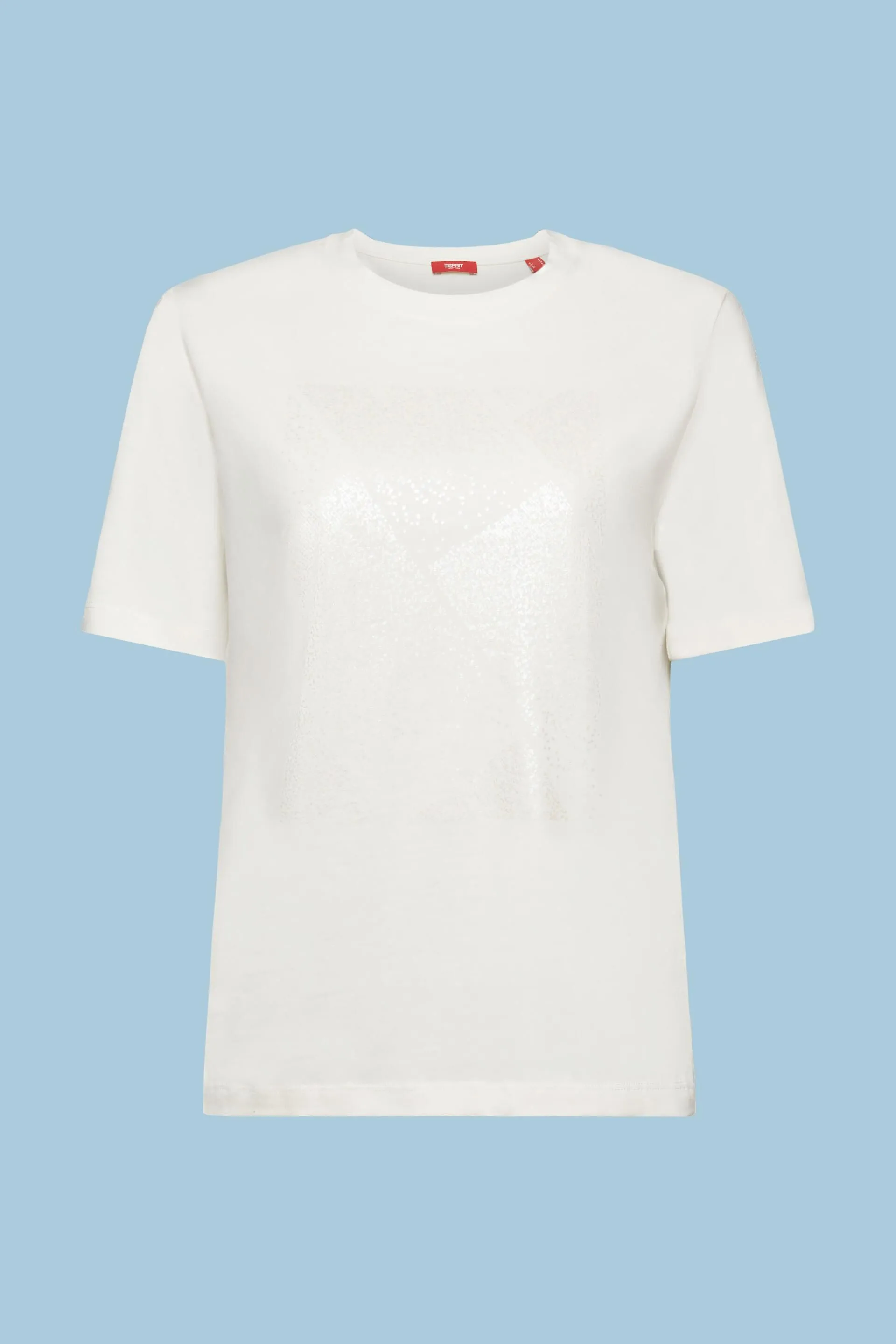 Camiseta con estampado holográfico
