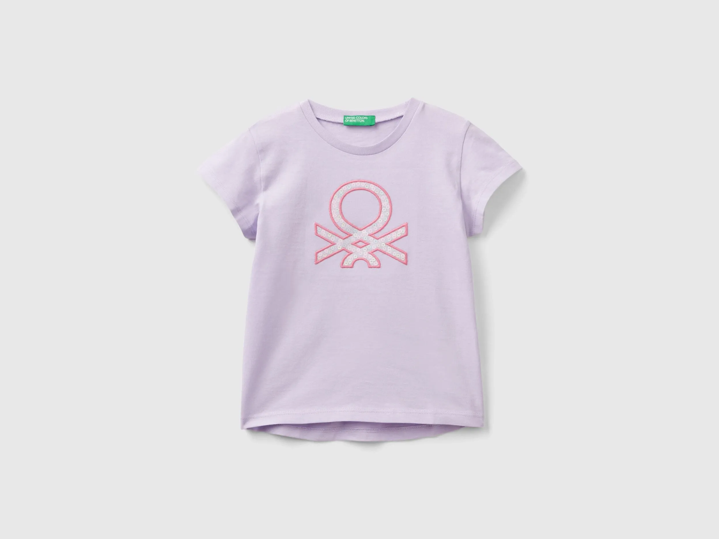 Camiseta de algodón orgánico con bordado de logotipo