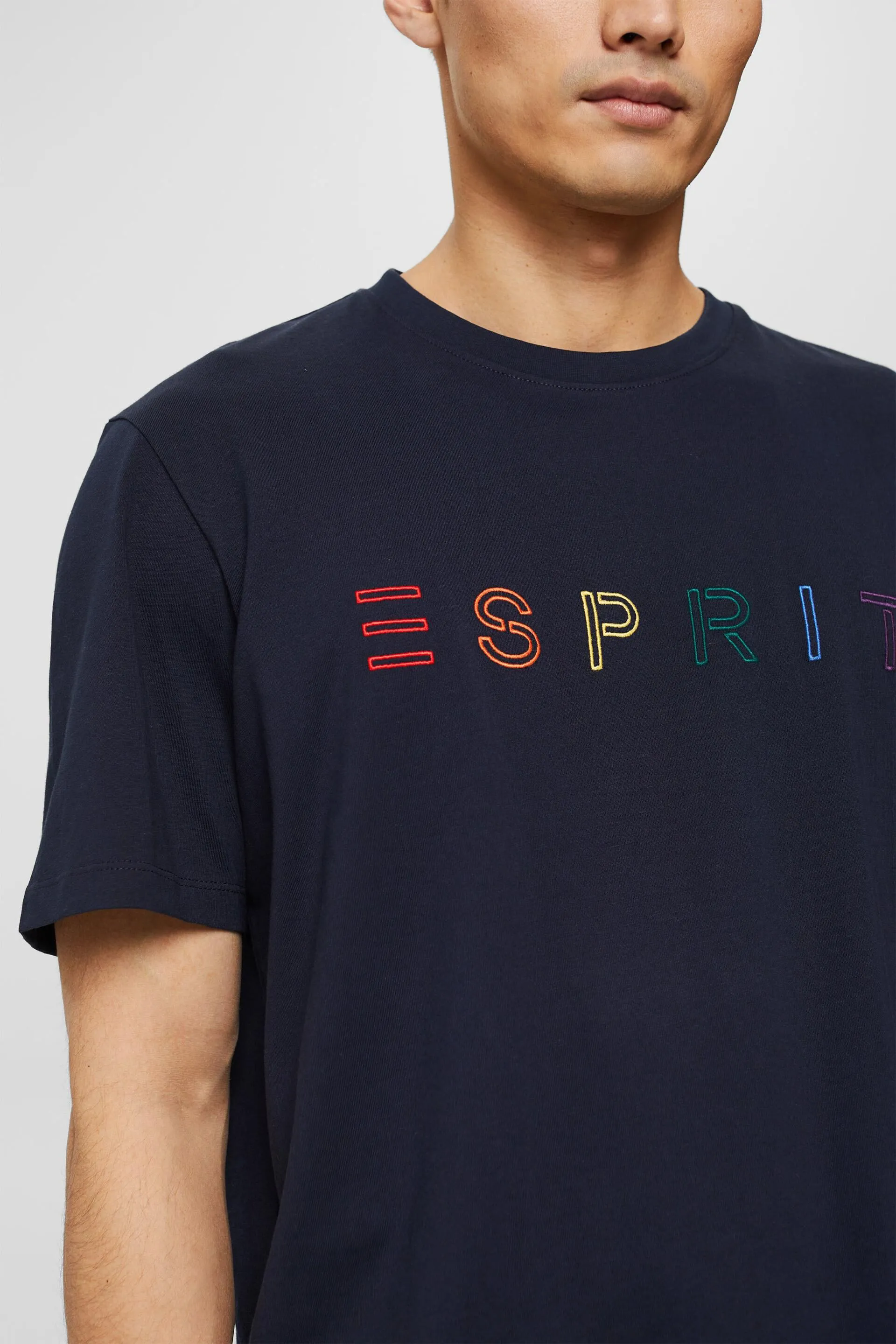 Camiseta de jersey con bordado