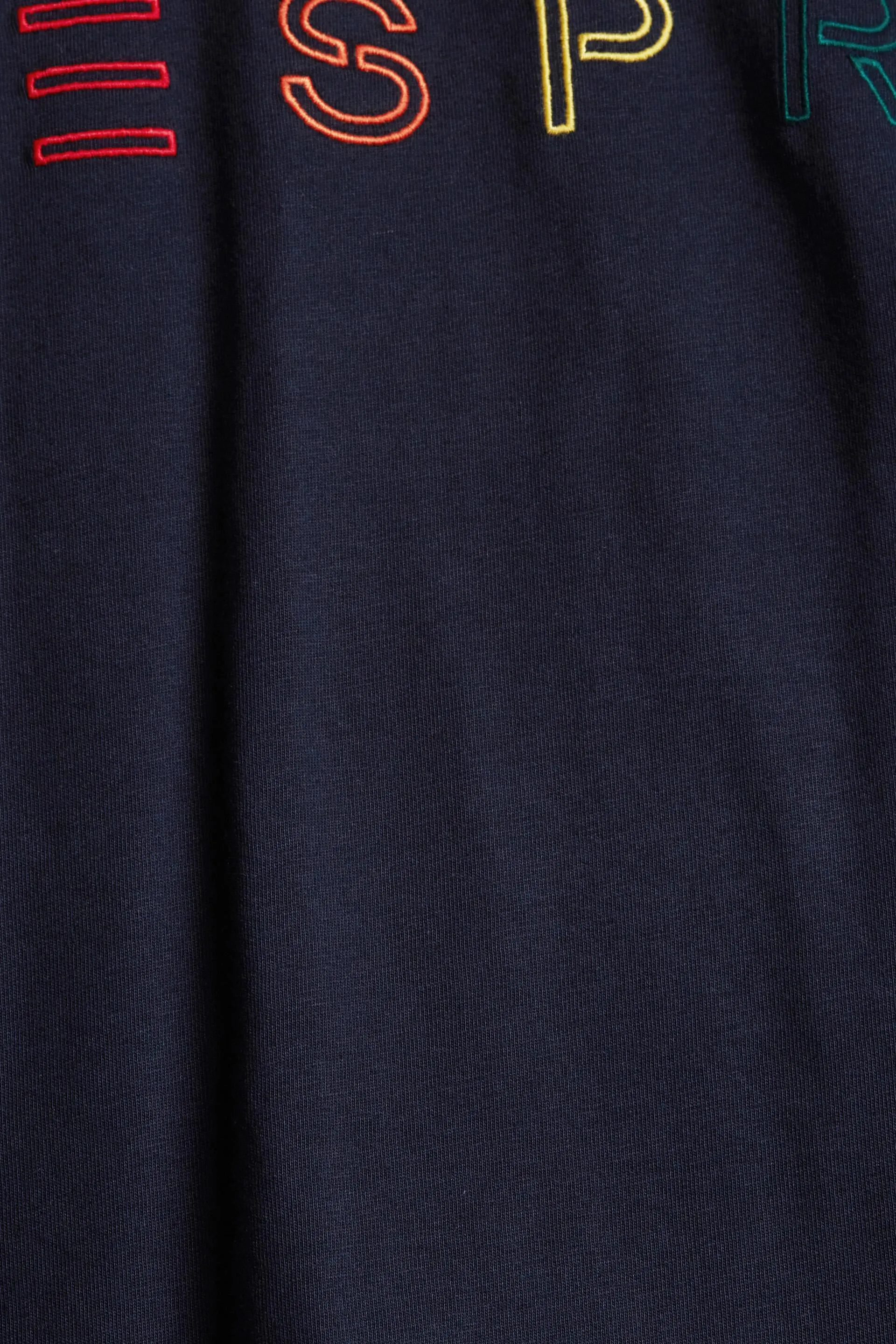 Camiseta de jersey con bordado