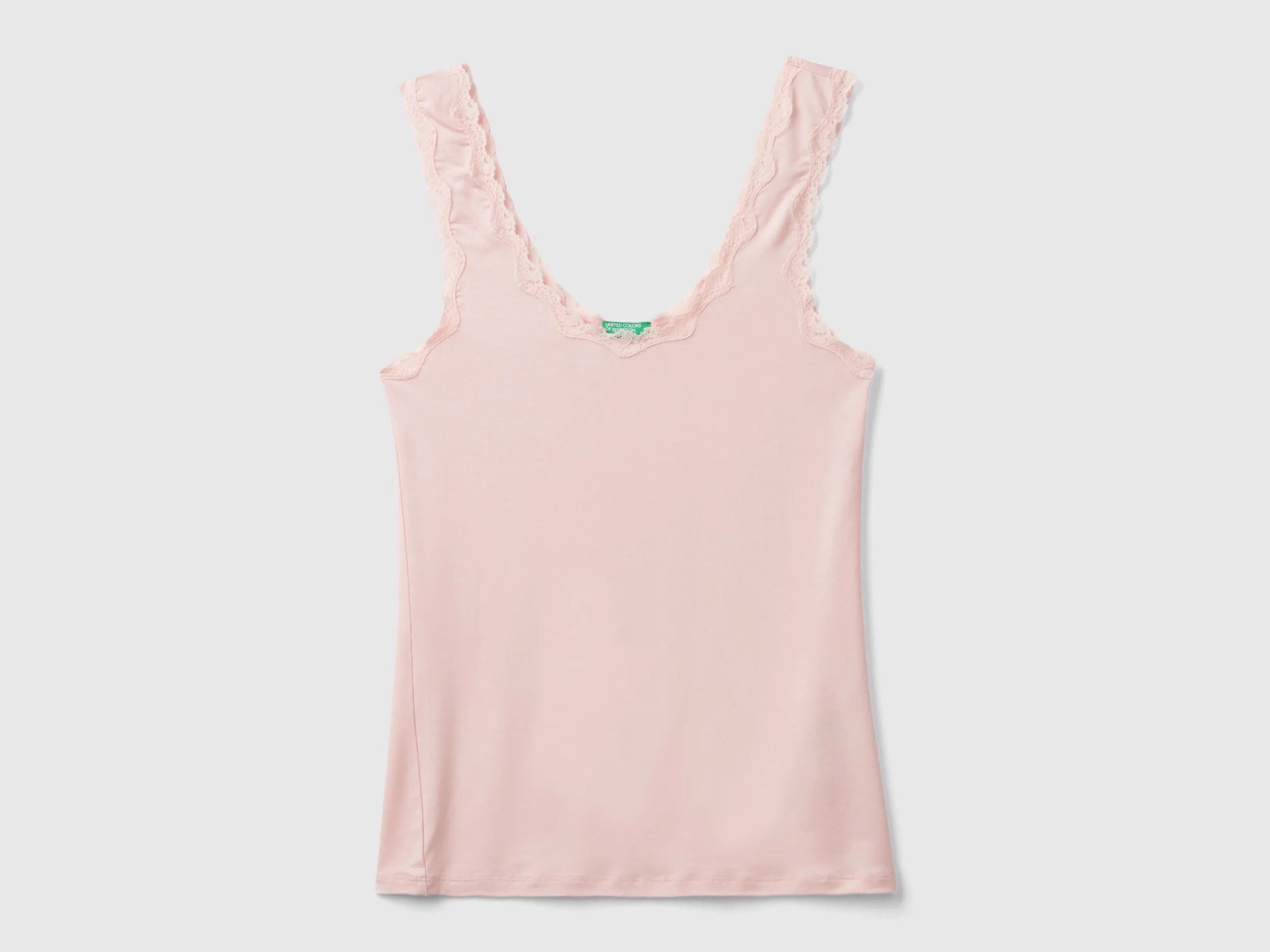 Camiseta de tirantes de Modal® con encaje