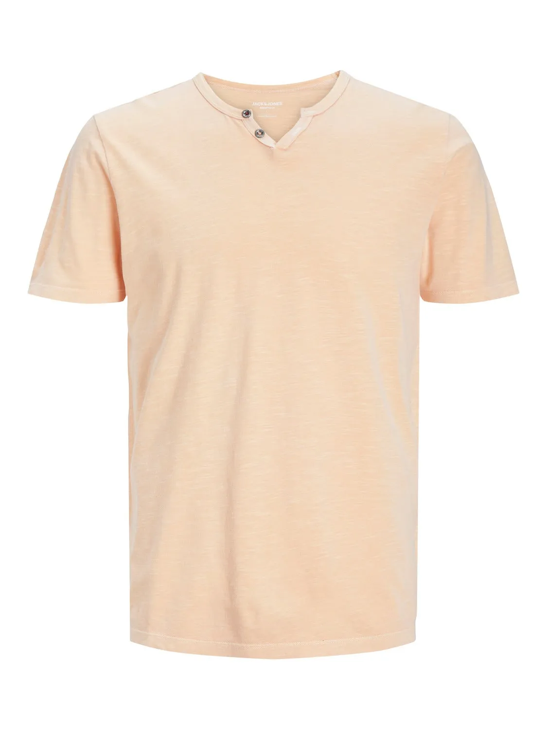 Camiseta Efecto mélange Cuello dividido | Naranja claro | Jack & Jones®