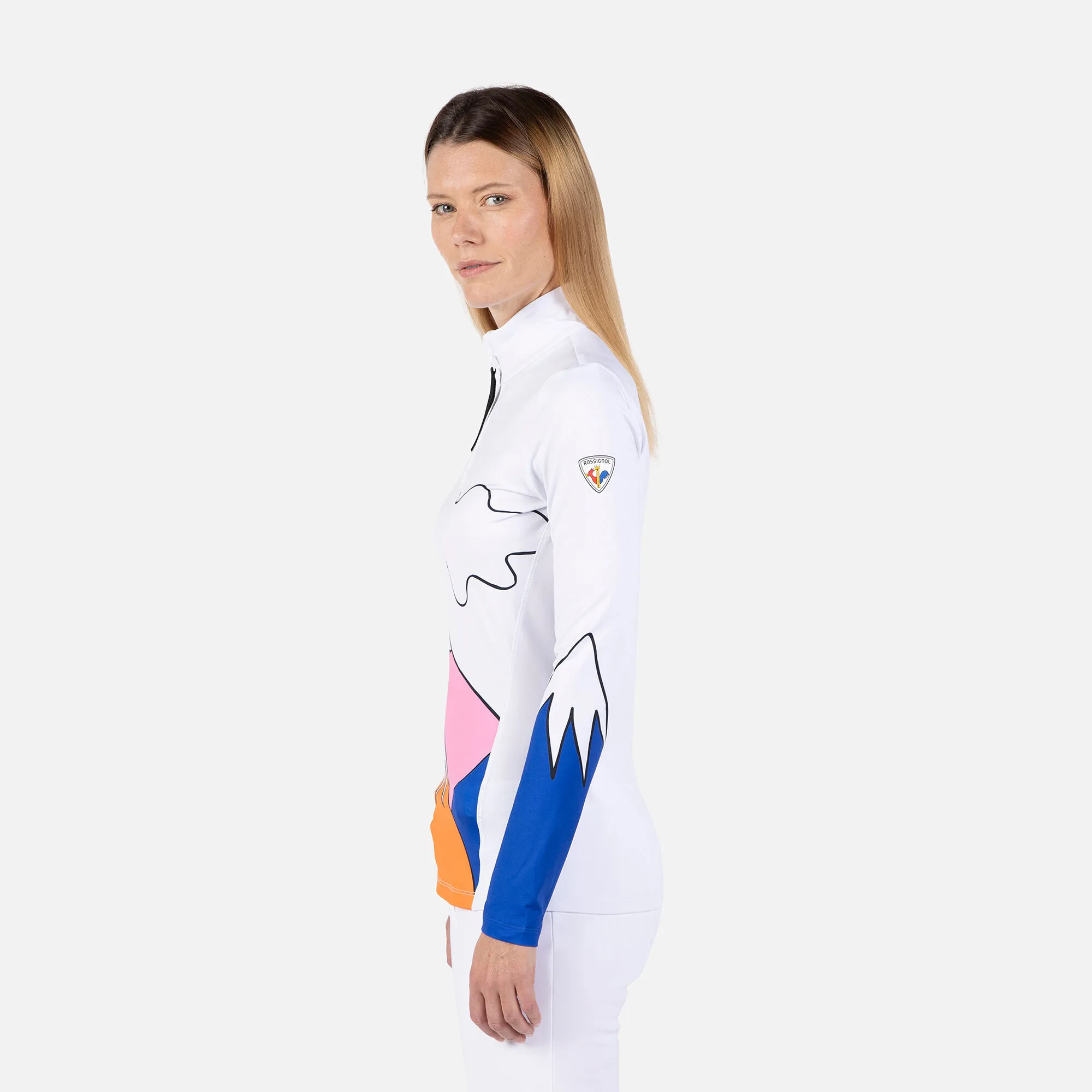 Camiseta mujer de media cremallera JCC Booster