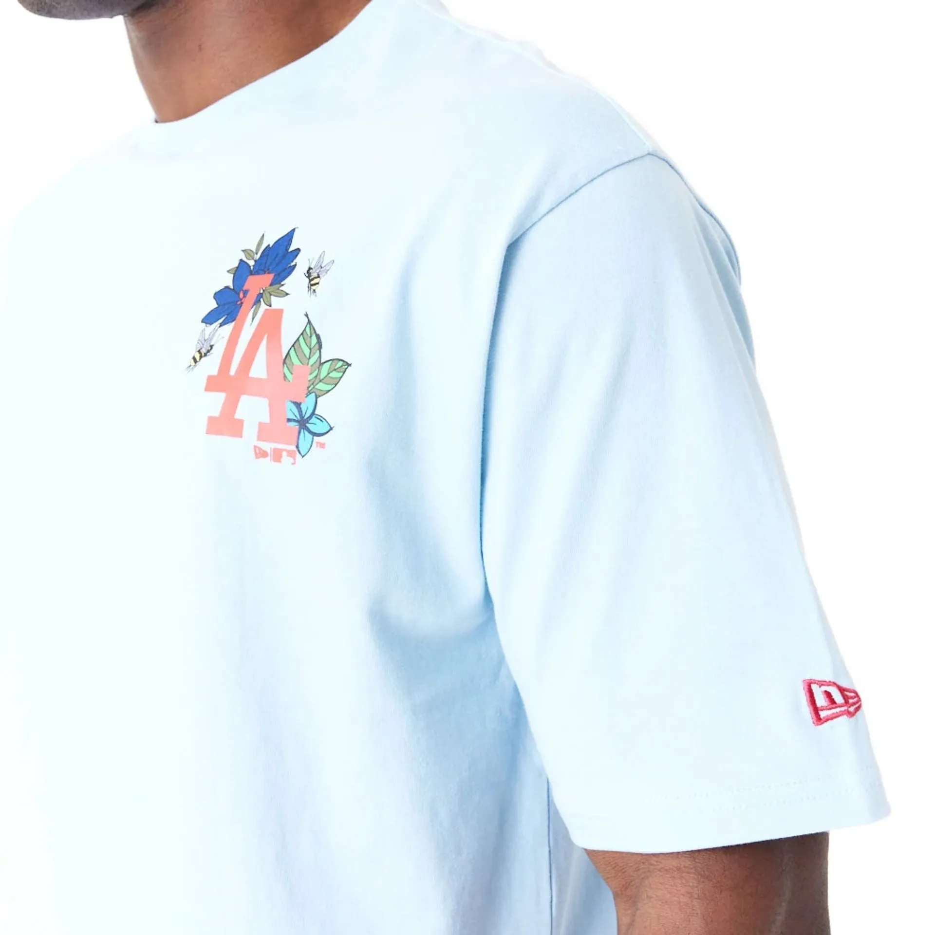 Camiseta Oversized LA Dodgers MLB Floral Graphic