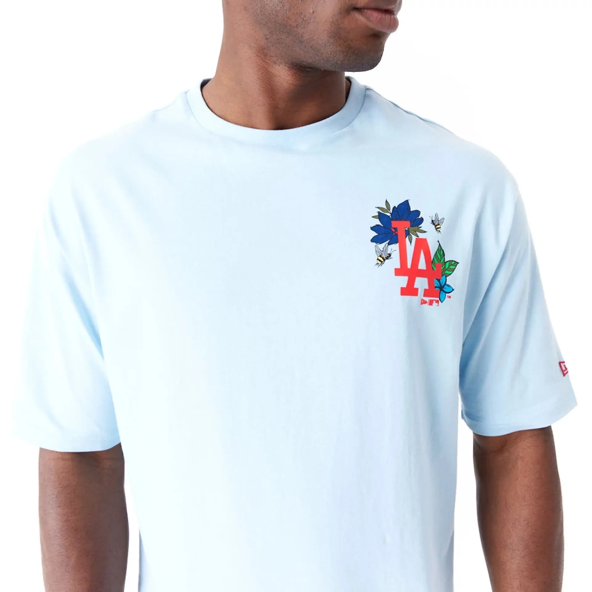 Camiseta Oversized LA Dodgers MLB Floral Graphic