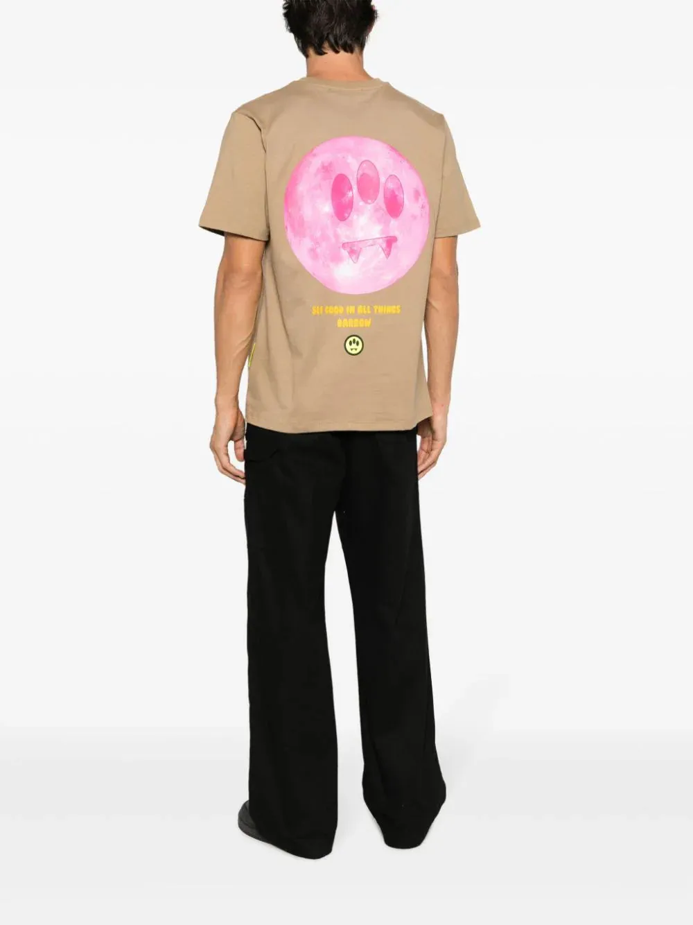 CAMISETA PRINT ESPALDA MARRN