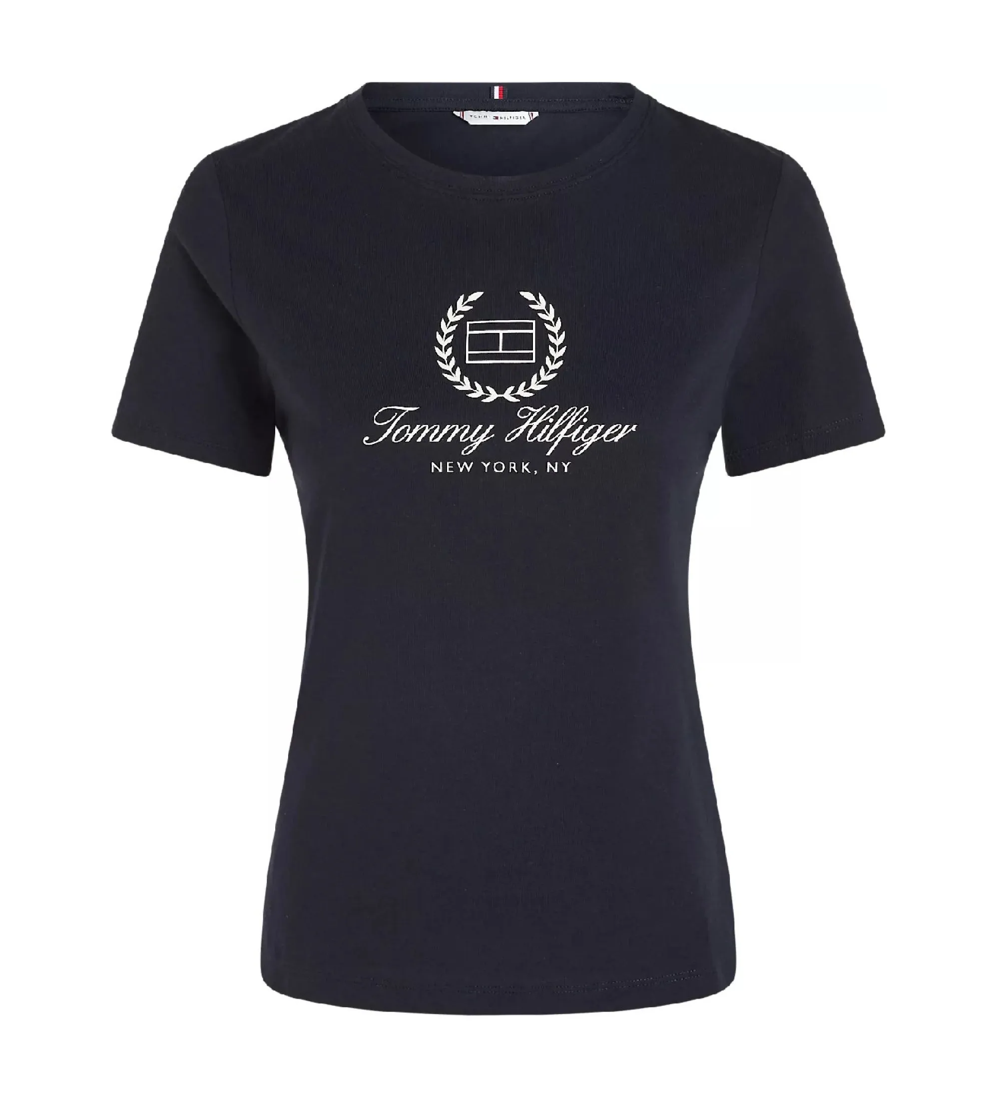 Camiseta Slim con Logo marino