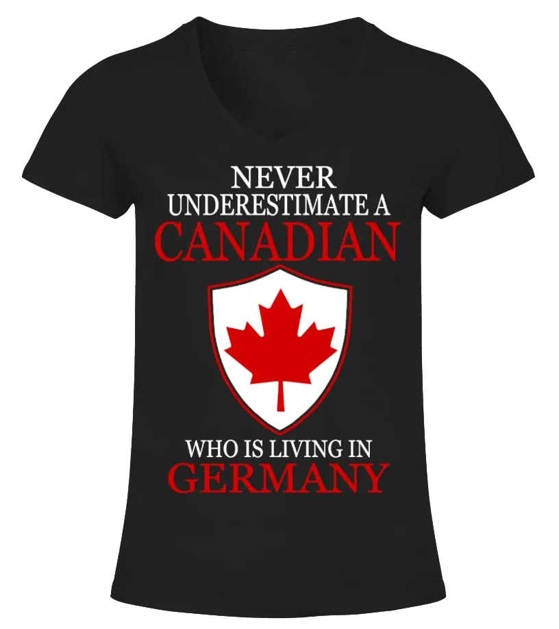 CANADA  GERMANY CAMISETA CUELLO PICO MUJER