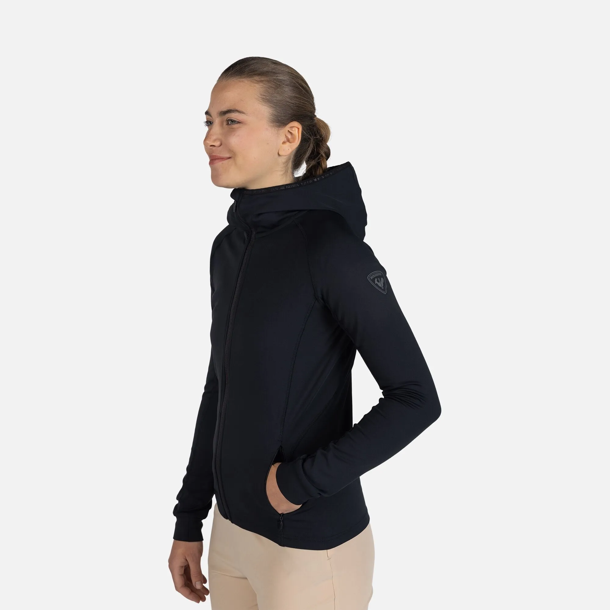 Capa intermedia Thin Midlayer con cremallera integral para mujer