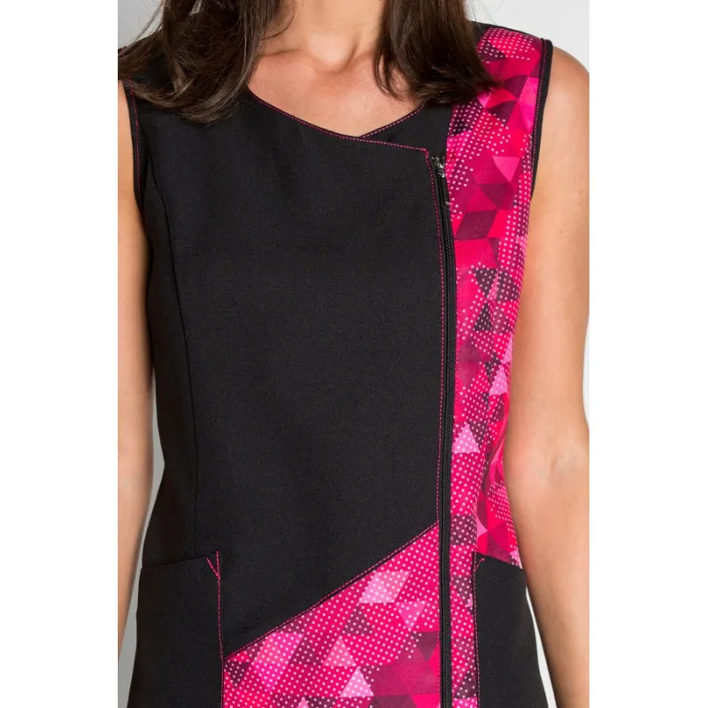 CASACA LABORAL ESTAMPADO TRIáNGULO HIPSTER FUCSIA  DYNEKE
