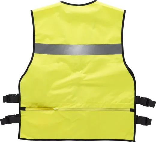 Chaleco de alta visibilidad con ajustes laterales Amarillo