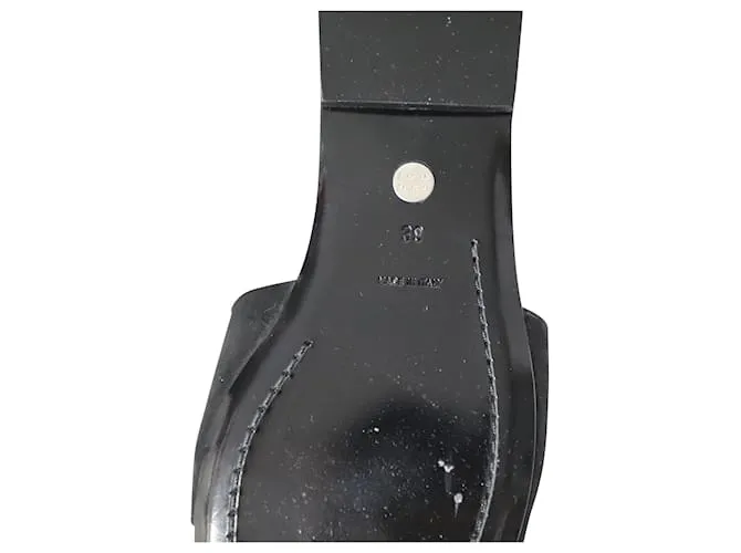 Chanclas Proenza Schouler en ante negro 