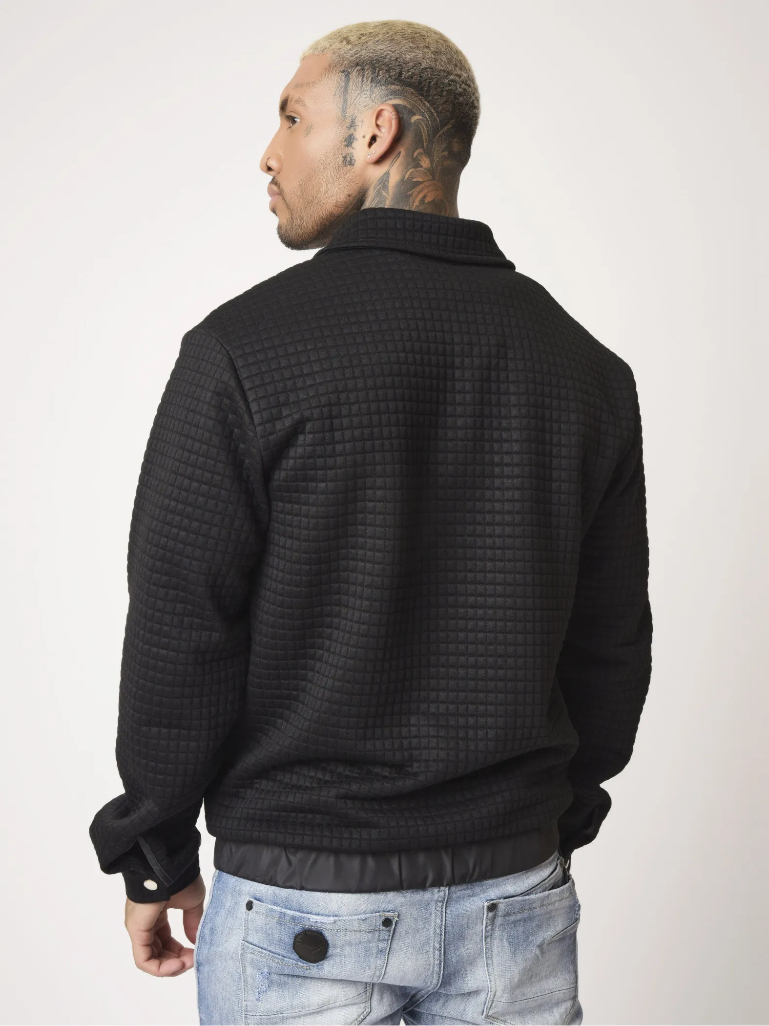 Chaqueta con acolchado cuadrado
