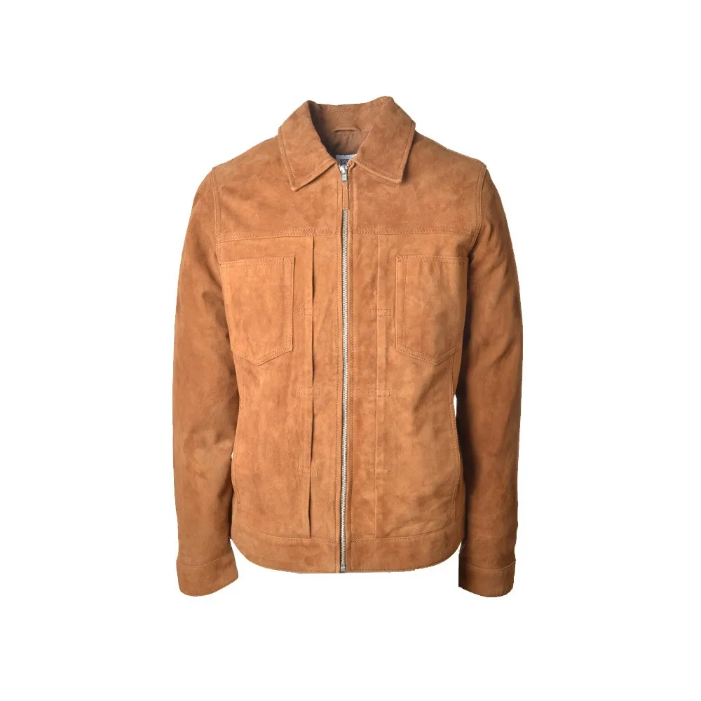 Chaqueta de Ante Edwin ED PANHEAD Color Camel