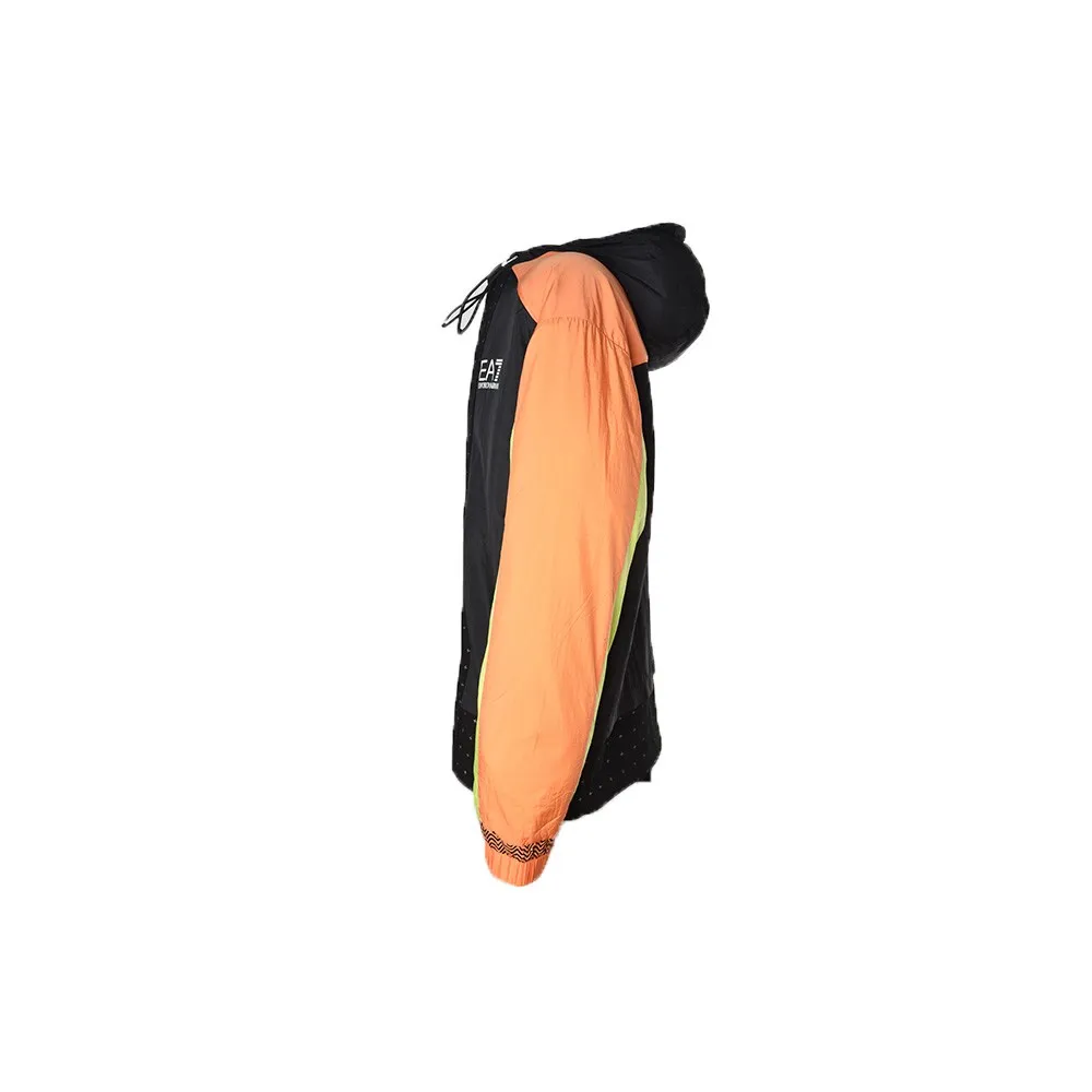 Chaqueta EA7 Emporio Armani 3LPM29 PN84Z Color Negro Lima y Naranja