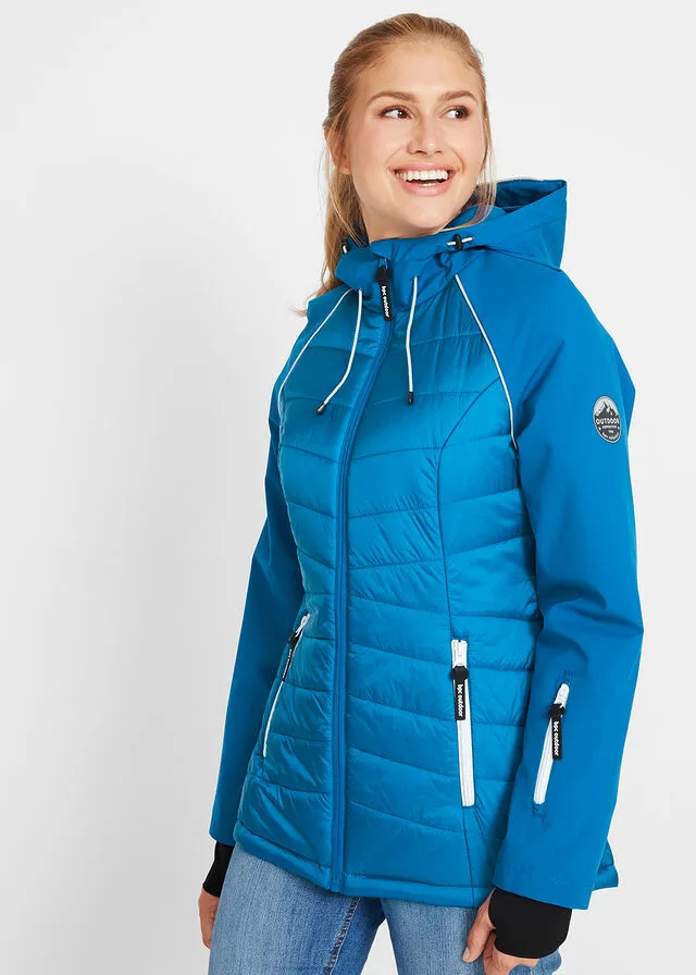 Chaqueta funcional con aspecto híbrido Azul polar