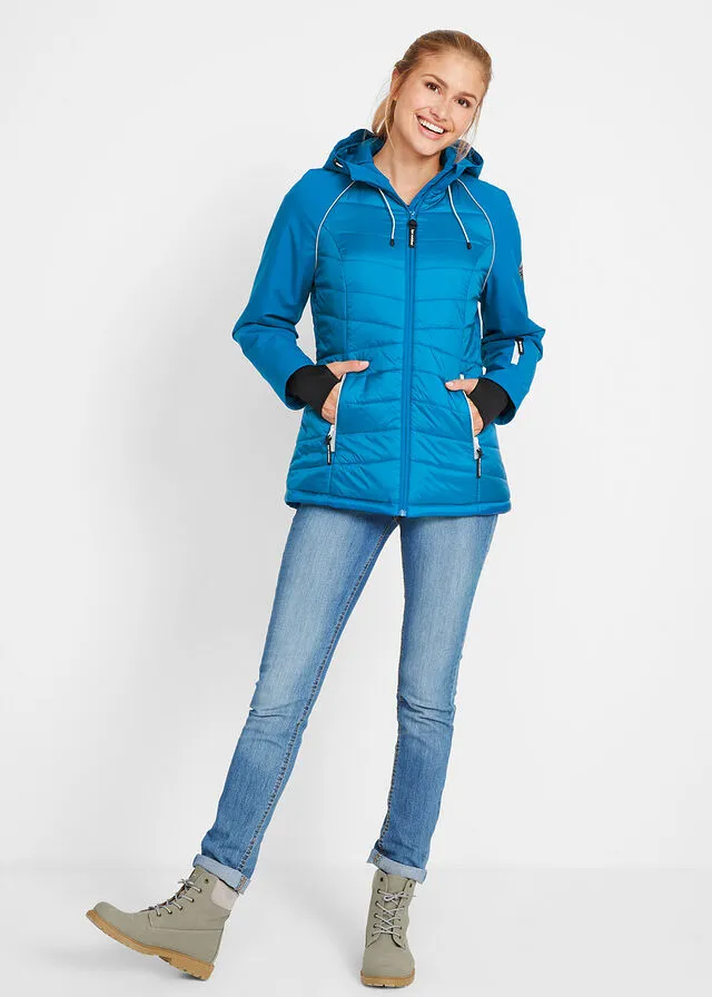 Chaqueta funcional con aspecto híbrido Azul polar