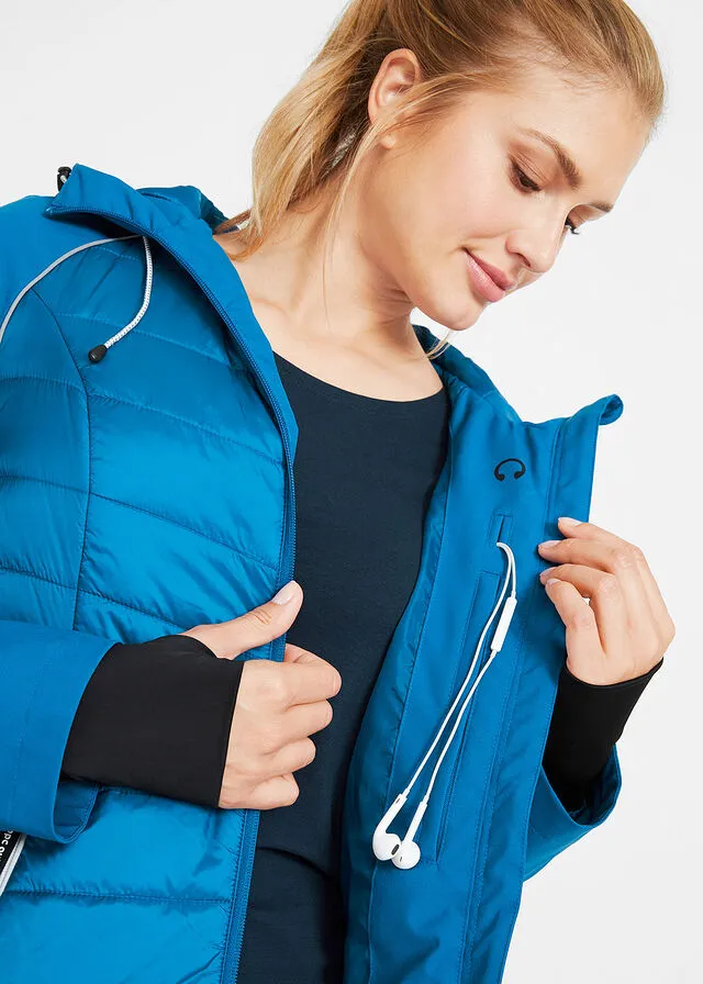 Chaqueta funcional con aspecto híbrido Azul polar
