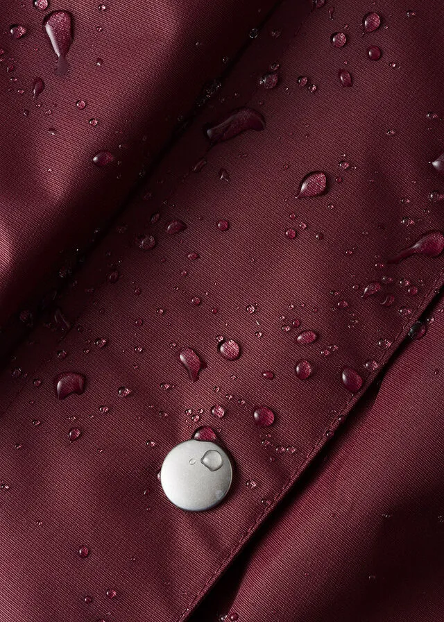 Chaqueta funcional e impermeable para exteriores rojo avellana