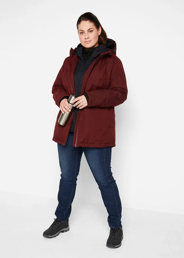 Chaqueta funcional impermeable 2 en 1 Negro