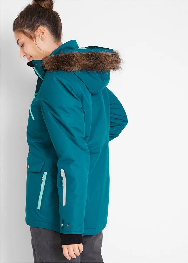 Chaqueta funcional impermeable Petróleo azul