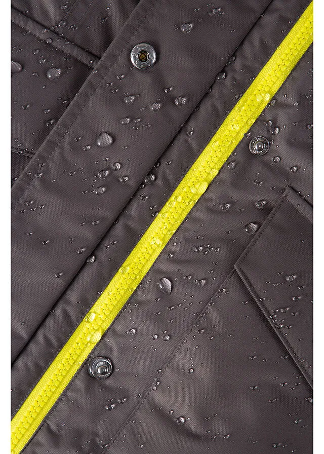 Chaqueta funcional impermeable pizarra