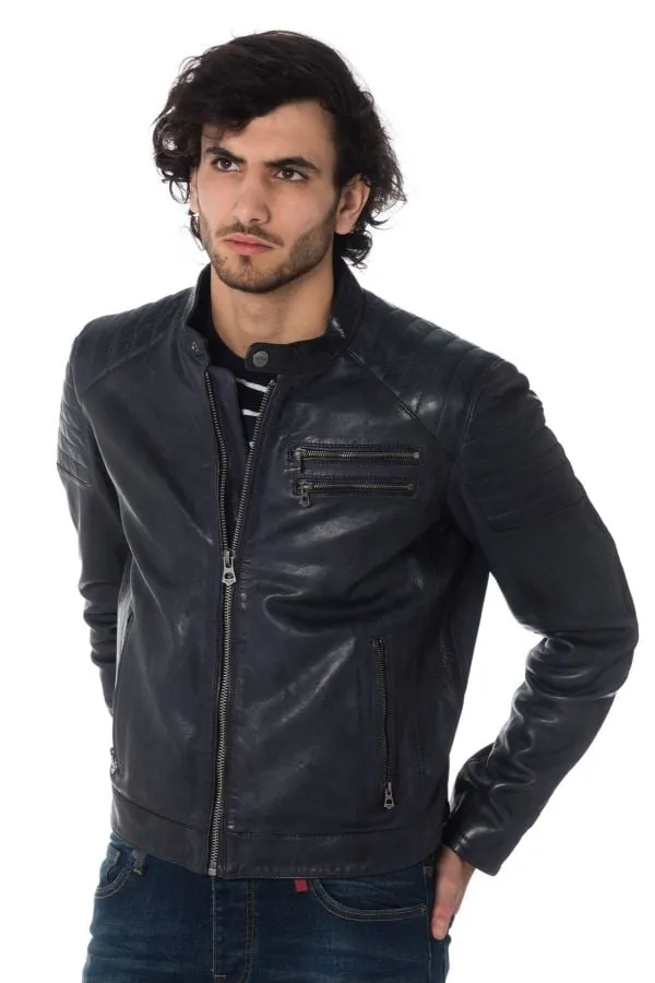 Chaqueta Hombre Daytona Starget Lamb Paolo Midnight Blue