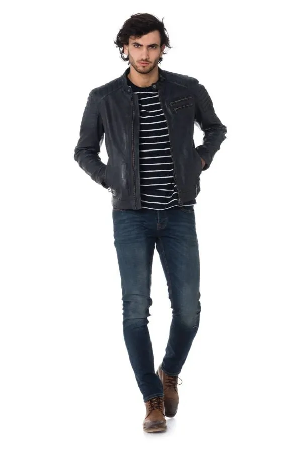 Chaqueta Hombre Daytona Starget Lamb Paolo Midnight Blue