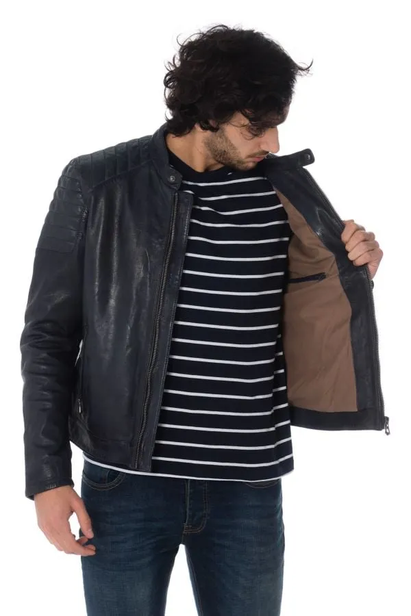 Chaqueta Hombre Daytona Starget Lamb Paolo Midnight Blue
