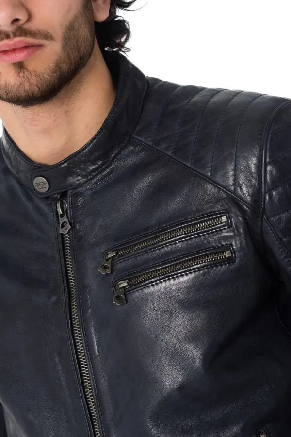 Chaqueta Hombre Daytona Starget Lamb Paolo Midnight Blue