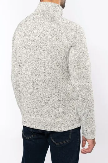 Chaqueta Jaspeada Con Cremallera Hombre