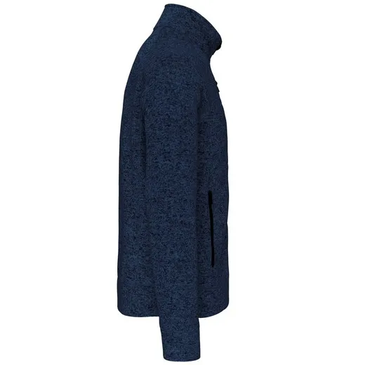Chaqueta Jaspeada Con Cremallera Hombre