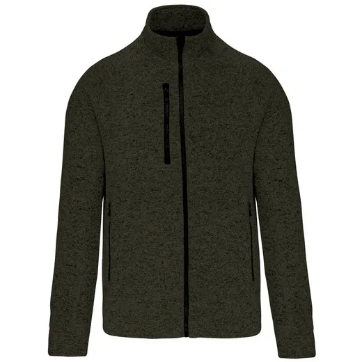 Chaqueta Jaspeada Con Cremallera Hombre