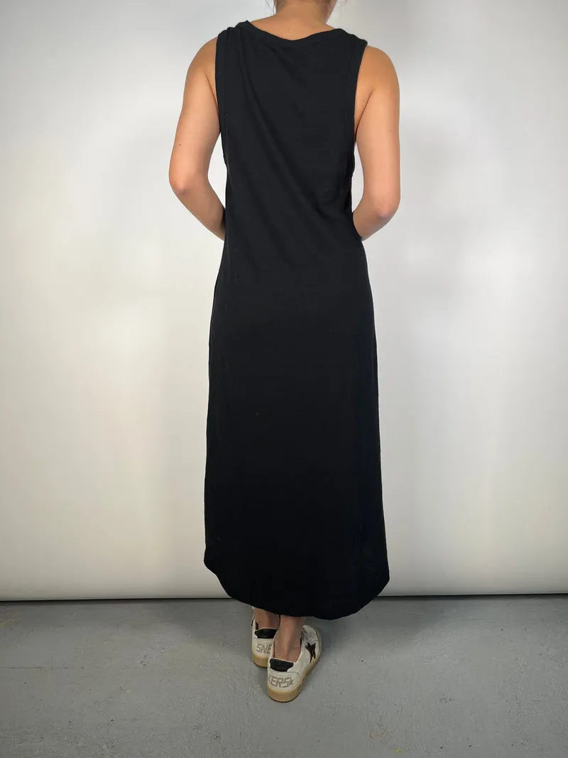 CHER Vestido Maxi Negro