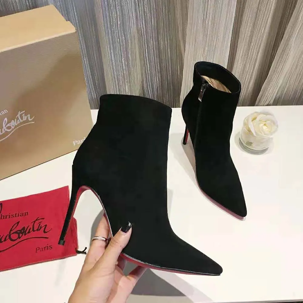CHRISTIAN LOUBOUTIN MUJER ELOISE BOOTY TACóN 100 MMNEGRO