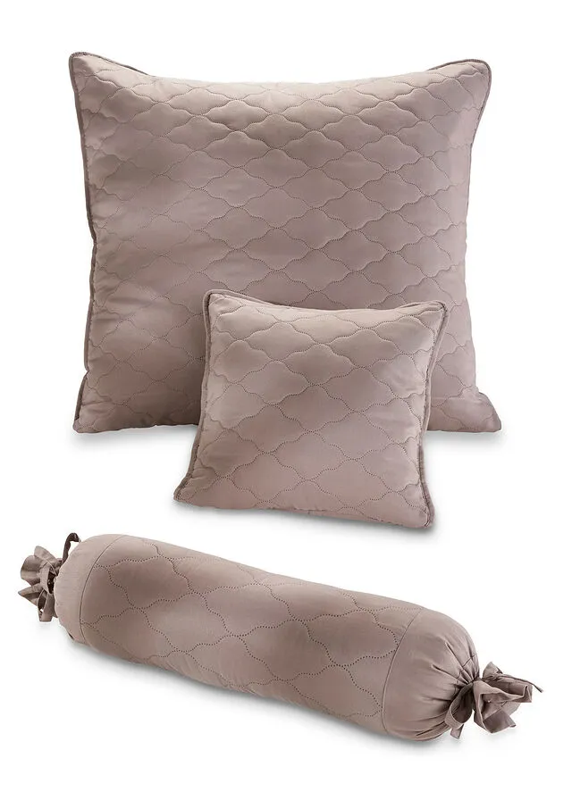 Colcha con acolchado taupe