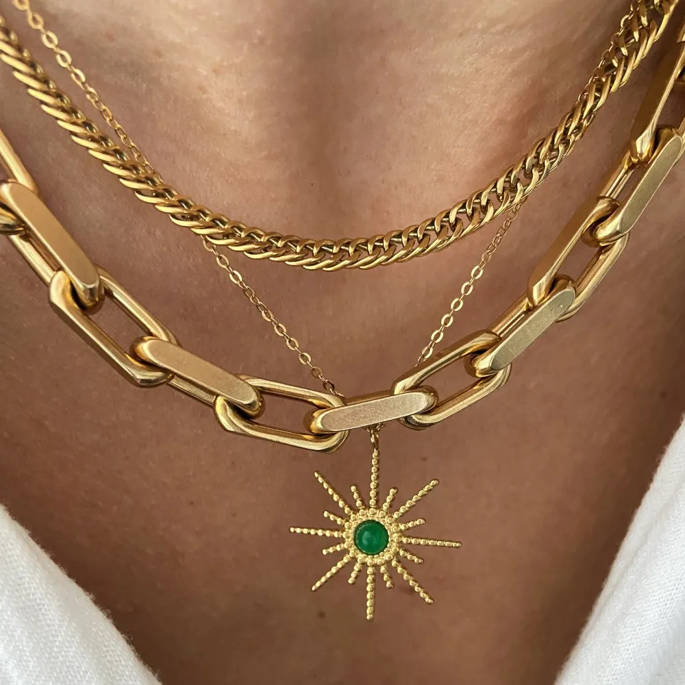 Collar Cuba Oro (Varias Medidas)