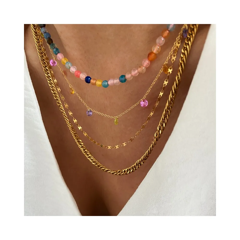 Collar Cuba Oro (Varias Medidas)