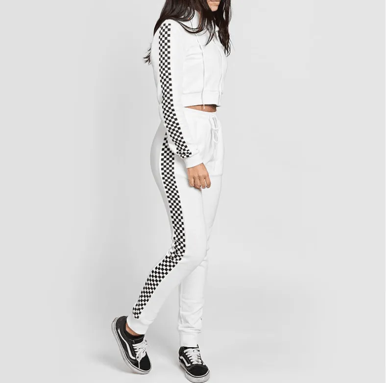 Conjunto chándal estampado ajedrez