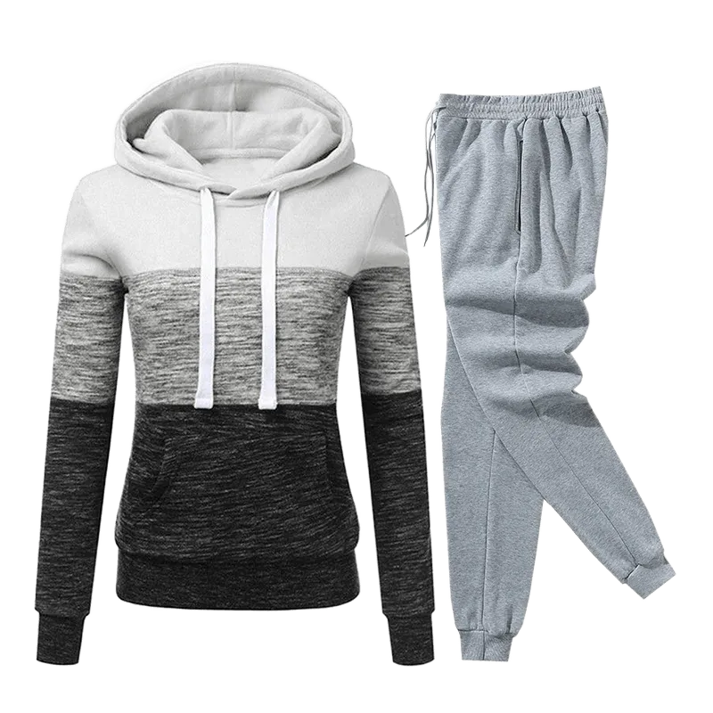 conjunto chándal mujer de 2 piezas tricolor