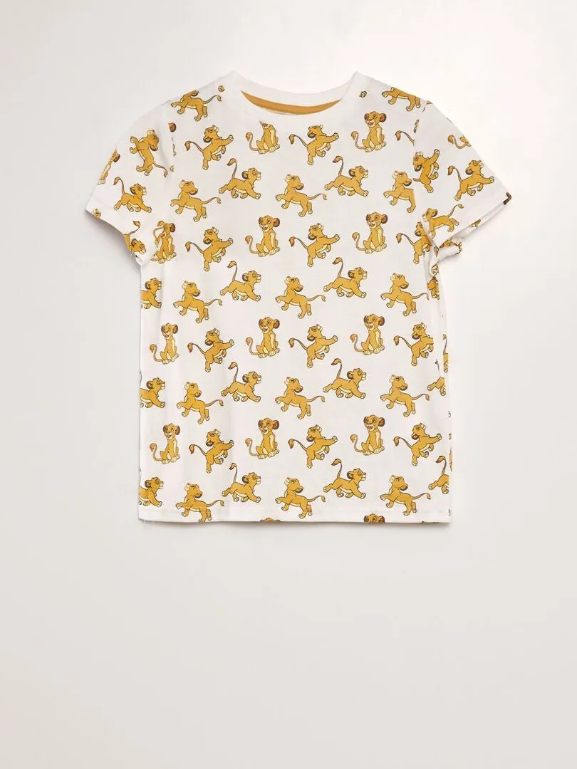 CONJUNTO DE CAMISETA + SHORT 'SIMBA'  2 PIEZAS  BEIGE