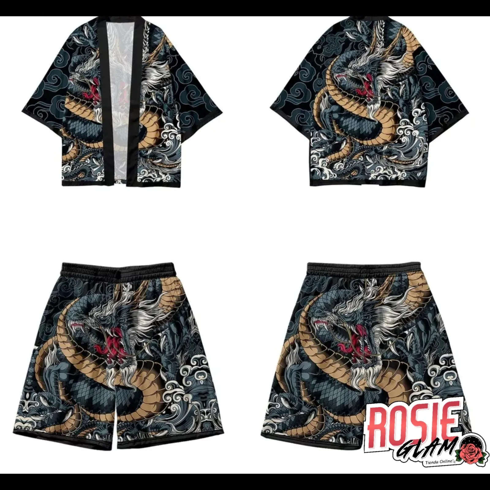 CONJUNTO DRAGON AZUL  ROSIEGLAM