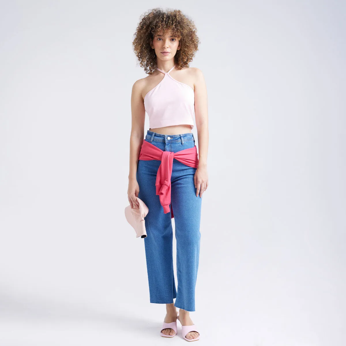 Crop Top Con Cuello Halter