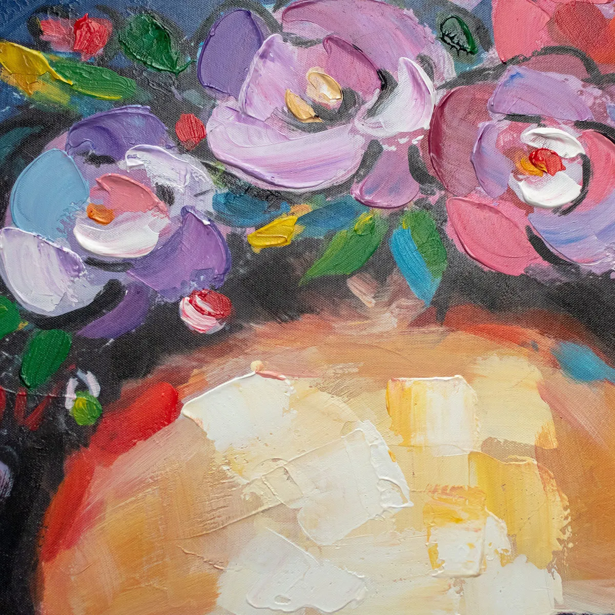 Cuadro Mujer Con Flores