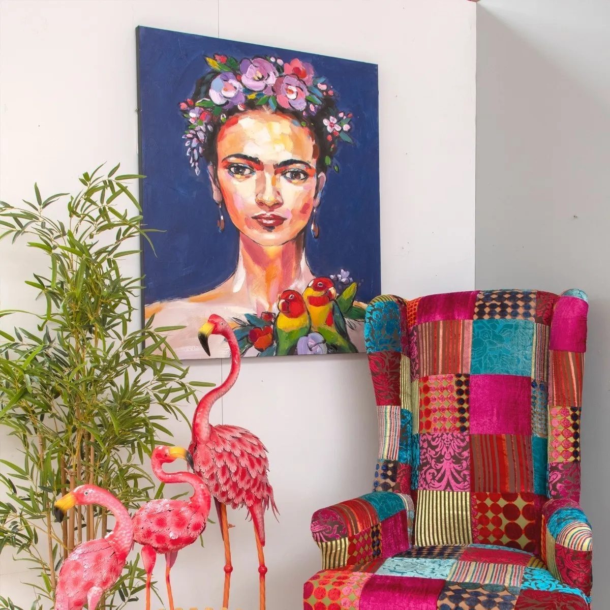 Cuadro Mujer Con Flores