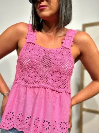 Cuerpo Crochet CHIANA Rosa