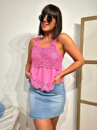 Cuerpo Crochet CHIANA Rosa