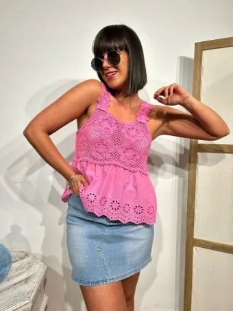Cuerpo Crochet CHIANA Rosa